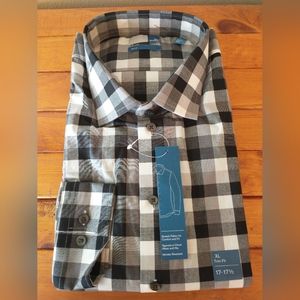 14th & Union Mens Long Sleeve Shirt Button Down Business Casual XL Trim Fit